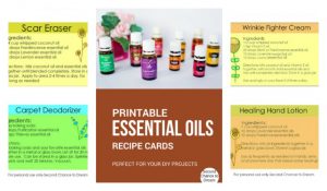 Second Chance to Dream: Printable Essential Oil Recipe Cards