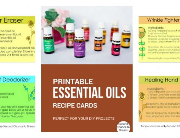 Second Chance to Dream: Printable Essential Oil Recipe Cards