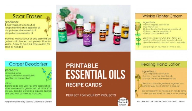 Printable Essential Oil Recipe Cards
