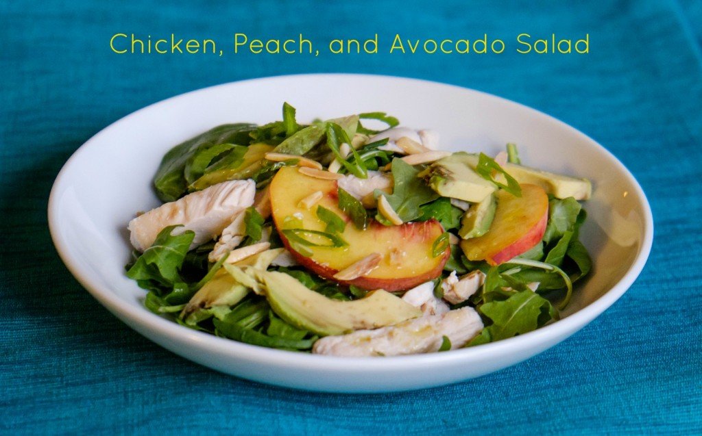 Chicken, Peach, and Avocado Salad