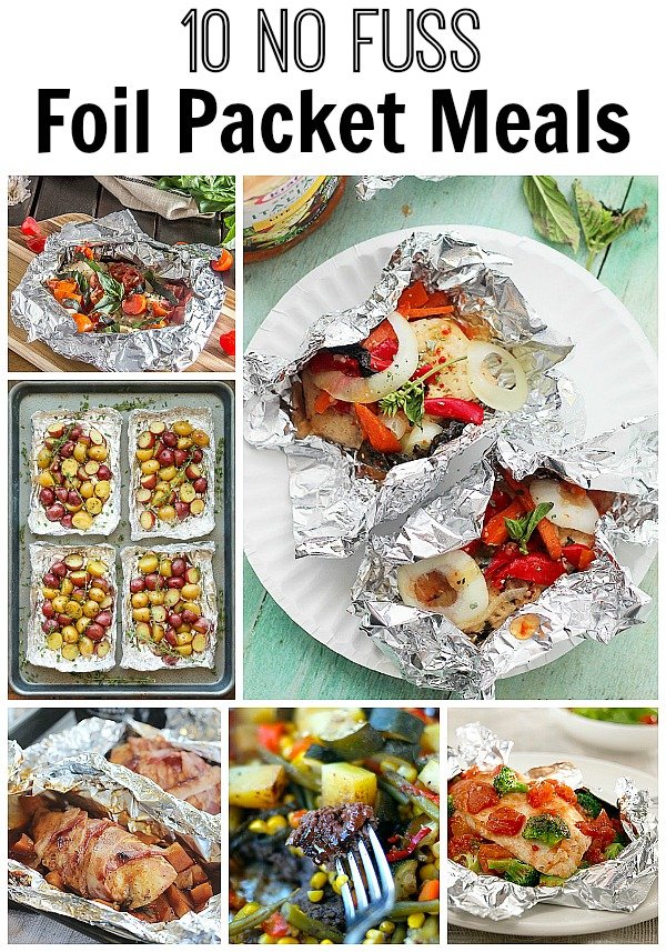 Easy no fuss foil packet meals! No cleaning involved. Great in the oven & on the grill.