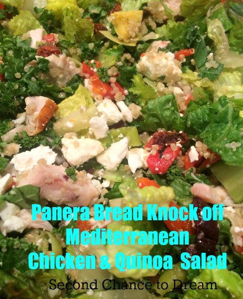 Panera Bread Knock Off Meditteranean Chicken & Quinoa Sallad