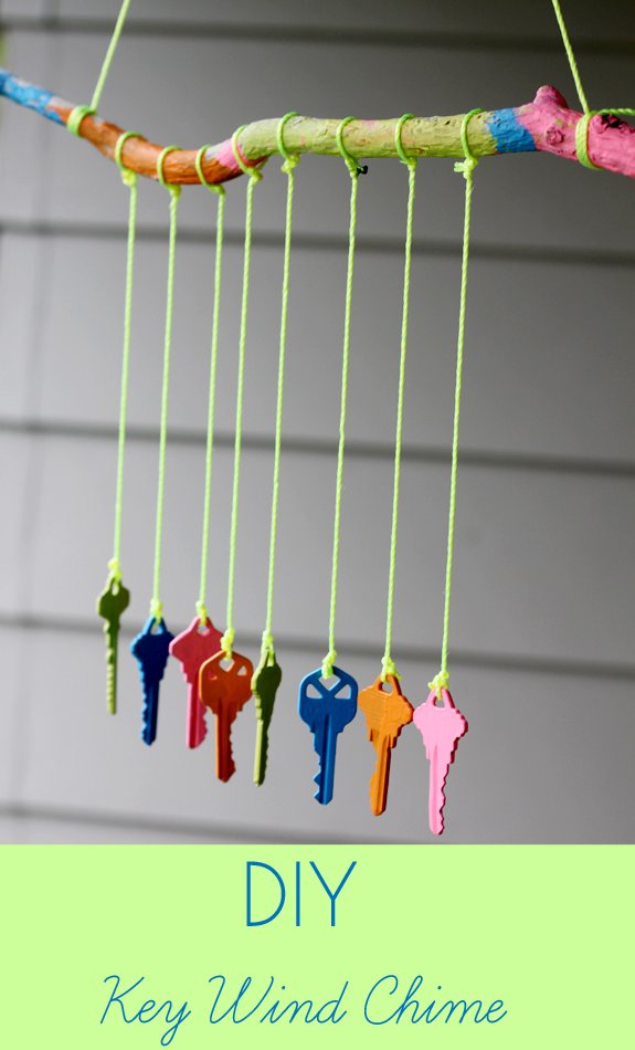 diy key wind chime