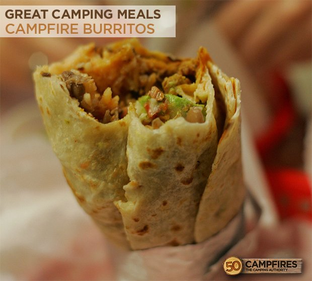 easy Campfire burritos