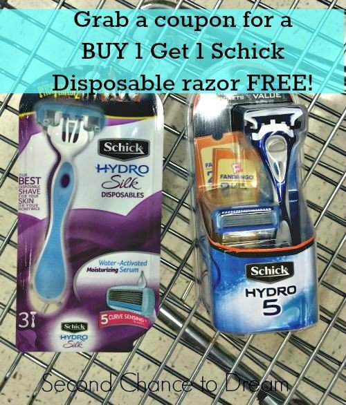 Second Chance to Dream: Schick Disposable razor FREE!