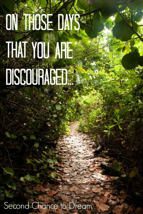 Second Chance to Dream: On those days you are discouraged..