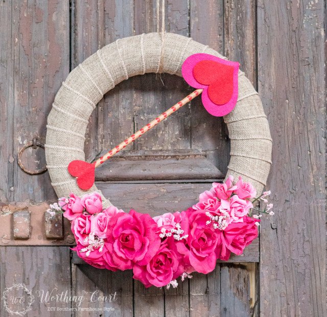 How To Make A Valentine's Day Wreath For Under $10