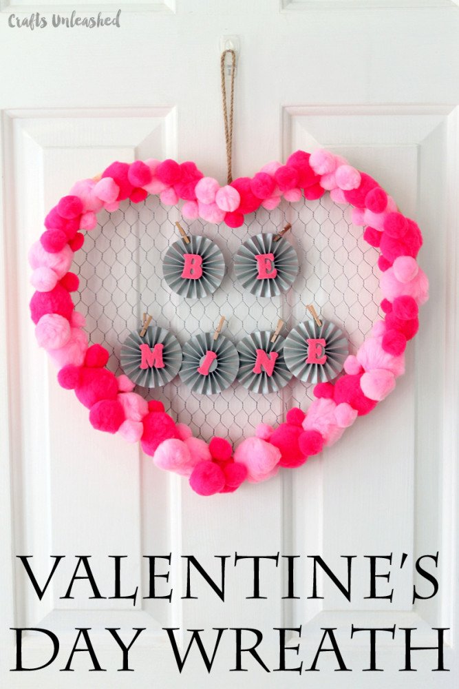 DIY-valentine-wreath-be-mine-Crafts-Unleashed-1