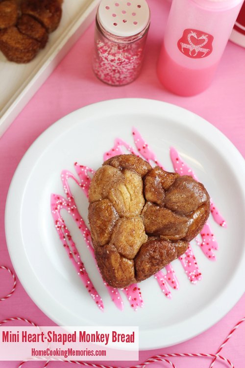 Mini Heart-Shaped Monkey Bread