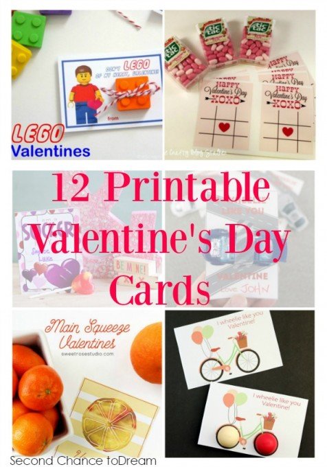 Second Chance to Dream: 12 Printable Valentine's Day Cards