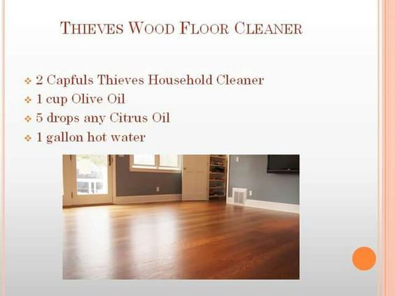 Thieves Wood Floor Cleaner: Essential Oil Household Cleaner