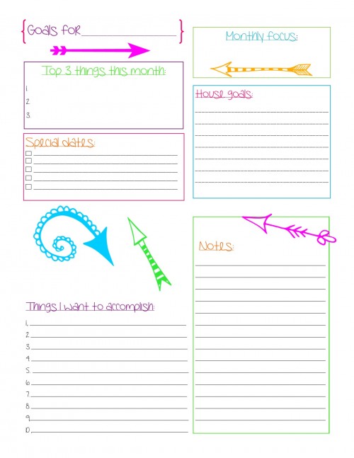 Second Chance to Dream: 2018 Free Goal Prinables #Goals #2018 