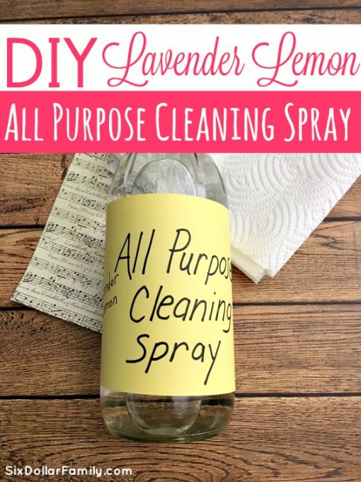 Homemade All Purpose Cleaner - Skip the store and make this super effective homemade cleaner instead! Lavender and Lemon join with 1 powerful cleaning agent to create an all natural cleaner that really packs a punch!