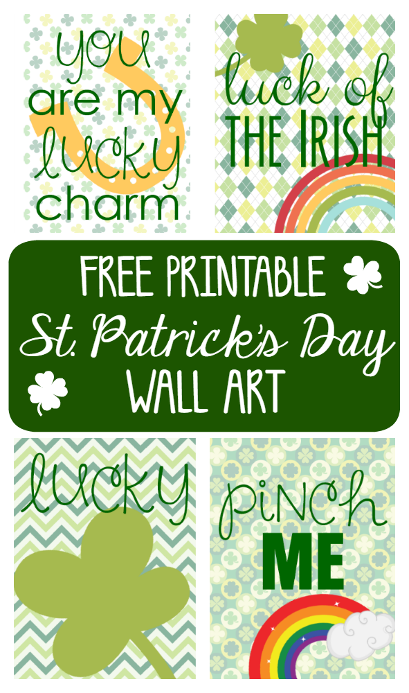 Free Printable St. Patrick's Day Wall Art