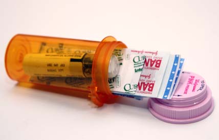 Prescription Bottle First Aid Kit
