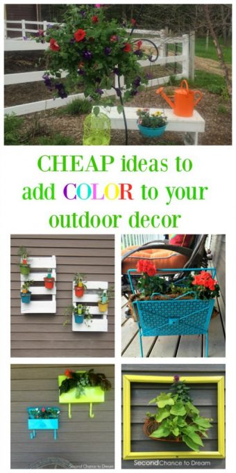 Second Chance to Dream: Cheap ideas to color to your outdoor decor