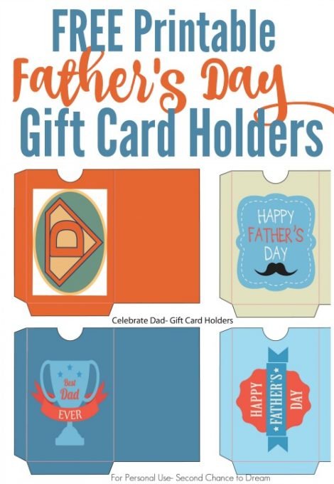 Second Chance to Dream: Printable Father's Day Gift Card perfect for dads favorite gift card! #FathersDay #FREE #printables