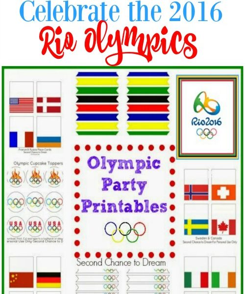 Second Chance to Dream: 2016 Rio Olympic Party Printables #olympics #Rio