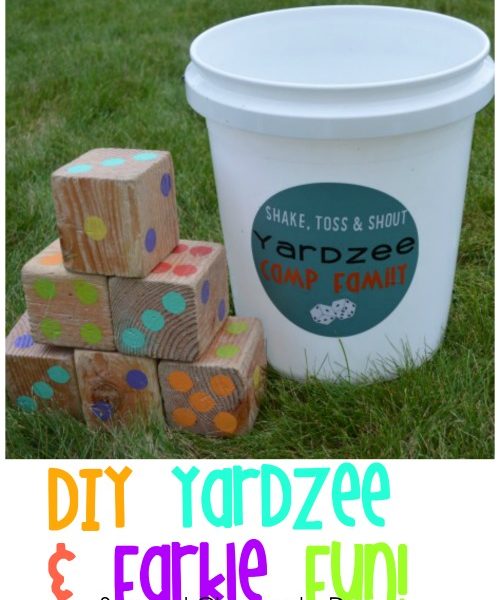 Second Chance to Dream: DIY Yardzee & Farkle Fun! #family #outdoorgames