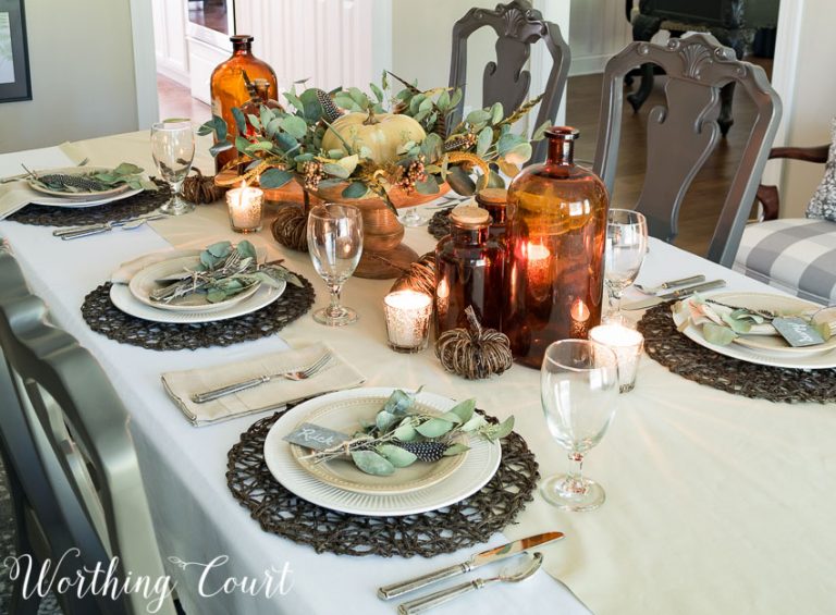 Causal And Elegant Thanksgiving Tablescape || Worthing Court Thanksgiving Tablescapes