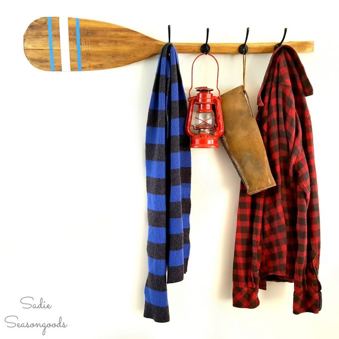 Hook, Line, and Sink-Oar: A Coat Rack