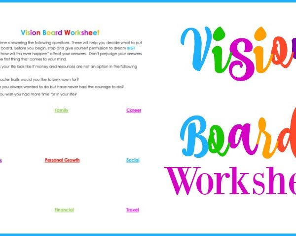 Second Chance to Dream: Vision Board Worksheet