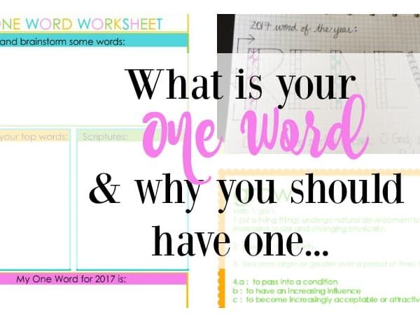 Second Chance to Dream: What is your One Word & Why your should have one