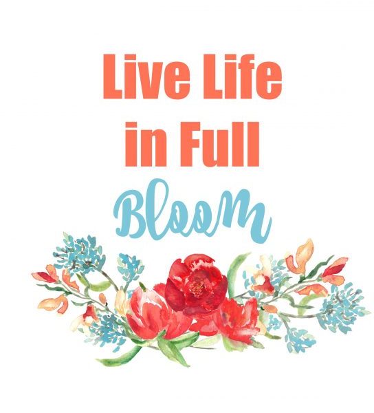 Second Chance to Dream; Live Life in Full Bloom Free Printable perfect for adding some color to your home for almost next to nothing.