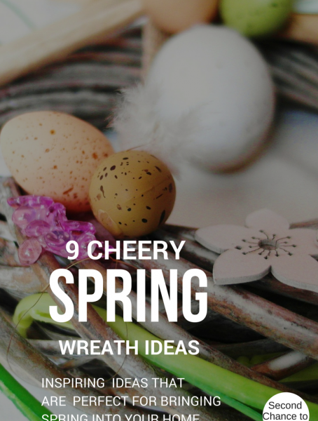 Second Chance to Dream: 9 Cheery Spring Wreaths Inspiring ideas to bring spring into your home #spring #wreaths
