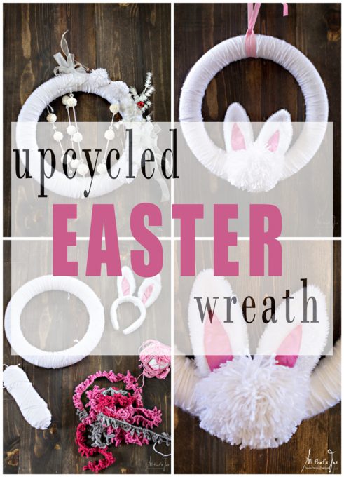 upcycled Easter wreath - All that's Jas