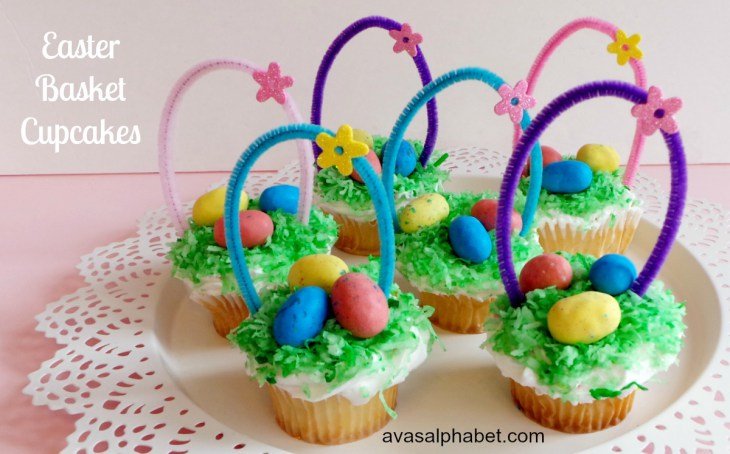 Easter Basket Cupcakes