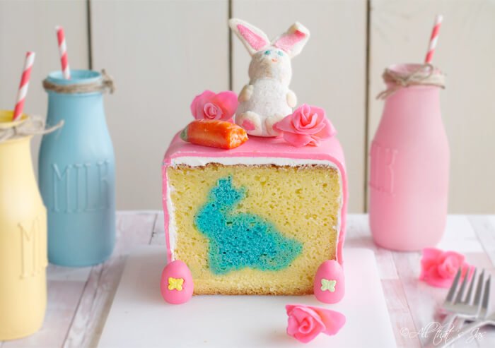 Surprise Easter Bunny Cake - All that's Jas