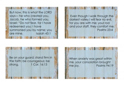 Second Chance to Dream: Printable Overcoming Fear Scripture Cards You don't have to life with fear. These cards are perfect to put in your purse or car for those times fear creeps up on you. #FEAR #Biblestudy #lifelesson