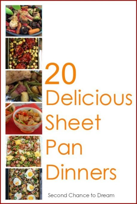 Second Chance to Dream: Delicious Sheet Pan Dinners- Sheet pan dinners are perfect for those busy nights. Throw everything on the pan and put in the oven. Easy clean up too!