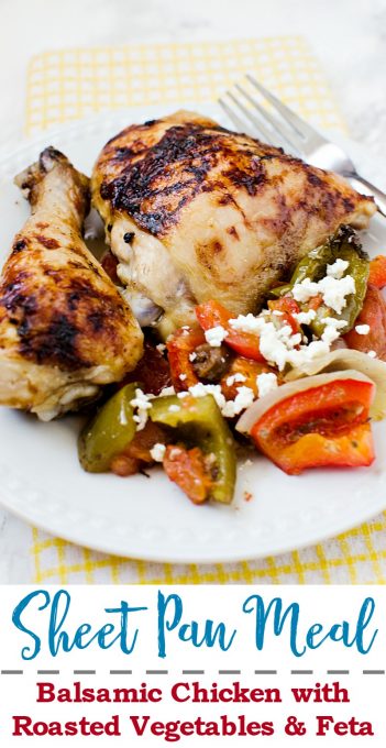 Sheet Pan Meal: Balsamic Pan Chicken! A quick and easy dinner the whole family will love!
