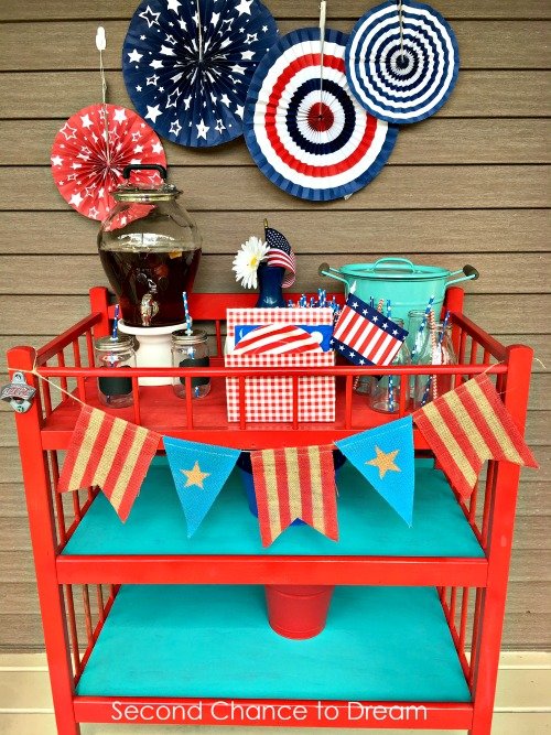Second Chance to Dream: Patriotic Front Porch Decor Ideas #patriotic #DIYDecor #frontporchdecor