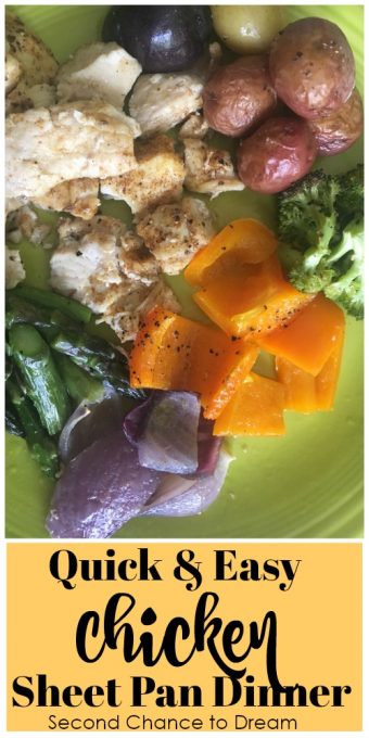 Second Chance to Dream: Quick & Easy Chicken Sheet Pan Dinner #chicken #sheetpandinner #quick #easy