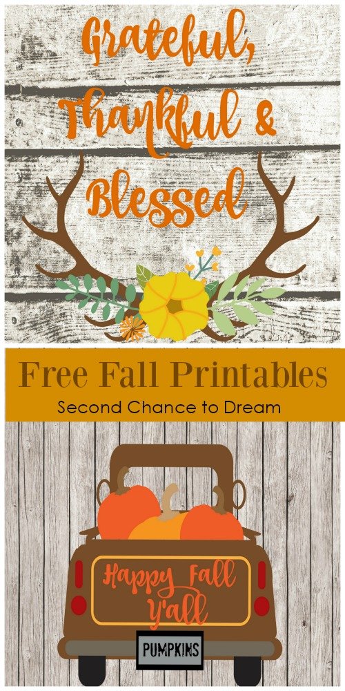 Second Chance to Dream: Free Fall Printables #freeprintables #Fall