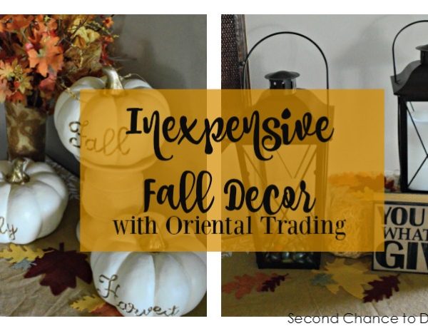 Second Chance to Dream- Inexpensive Fall Decor with #OrientalTrading