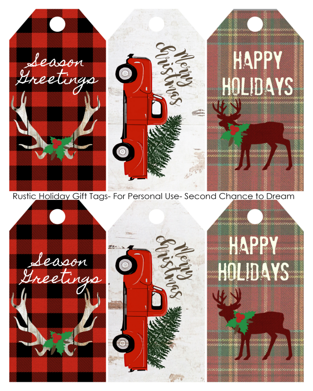 Second Chance to Dream: FREE Rustic Christmas Printables #rustic #rusticdecor #christmas #free #Printables