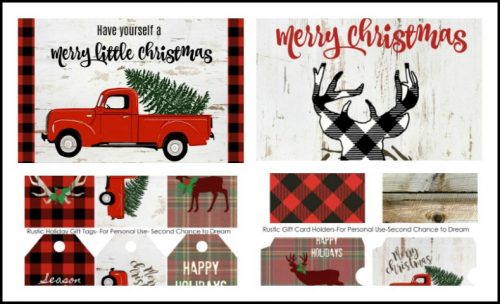 Second Chance To Dream - Rustic Farmhouse Christmas Printables
