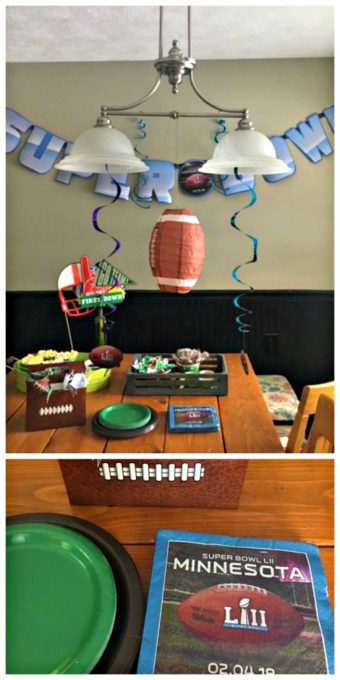 Second Chance to Dream: Free & Inexpensive Super Bowl Party Decor Ideas #SuperBowl #GameDay #Footballdecor