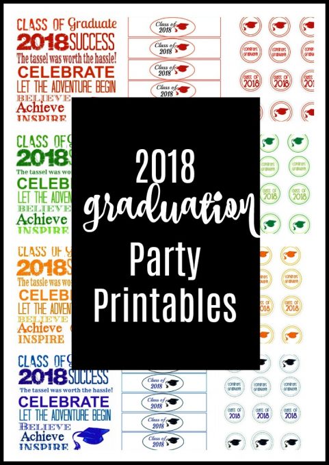 Second Chance to Dream: 2018 Graduation Party Printables #Free #2018 #graduation #printables