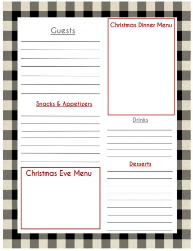 Second Chance to Dream: Free 2018 Buffalo Check Christmas Planner #buffalocheck #christmas #planner