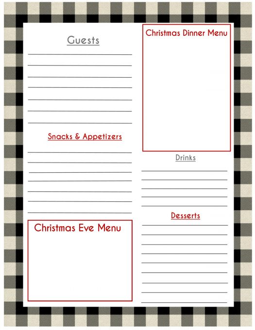 Second Chance to Dream: Free 2021 Buffalo Check Christmas Planner #buffalocheck #christmas #planner
