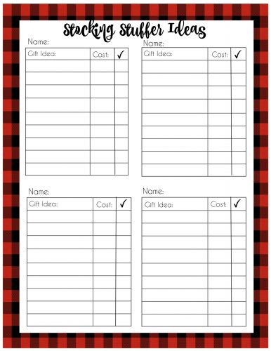 Second Chance to Dream: Free 2018 Buffalo Check Christmas Planner #buffalocheck #christmas #planner