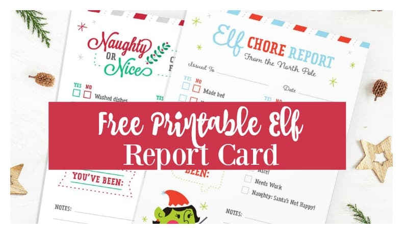 Second Chance to Dream: Free Printable Elf Report Card #elf #elfontheshelf