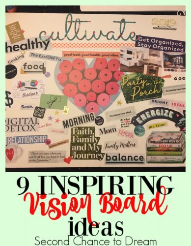 Second Chance To Dream Vision Board Worksheet To Help You Define Your Dreams