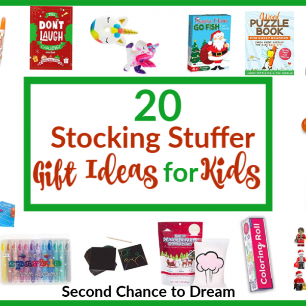 Second Chance to Dream: 20 Stocking Stuffer Gift Ideas for Kids #stockingstuffers #giftideas #kidsstockingstuffers
