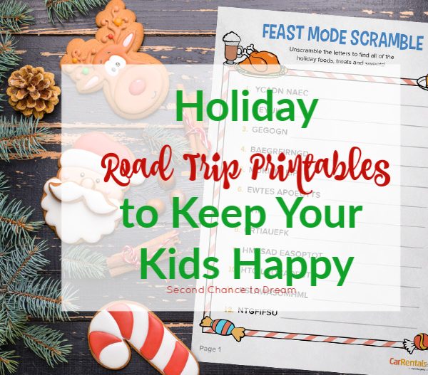Second Chance to Dream: Holiday Road Trip Printables to Keep your Kids Happy